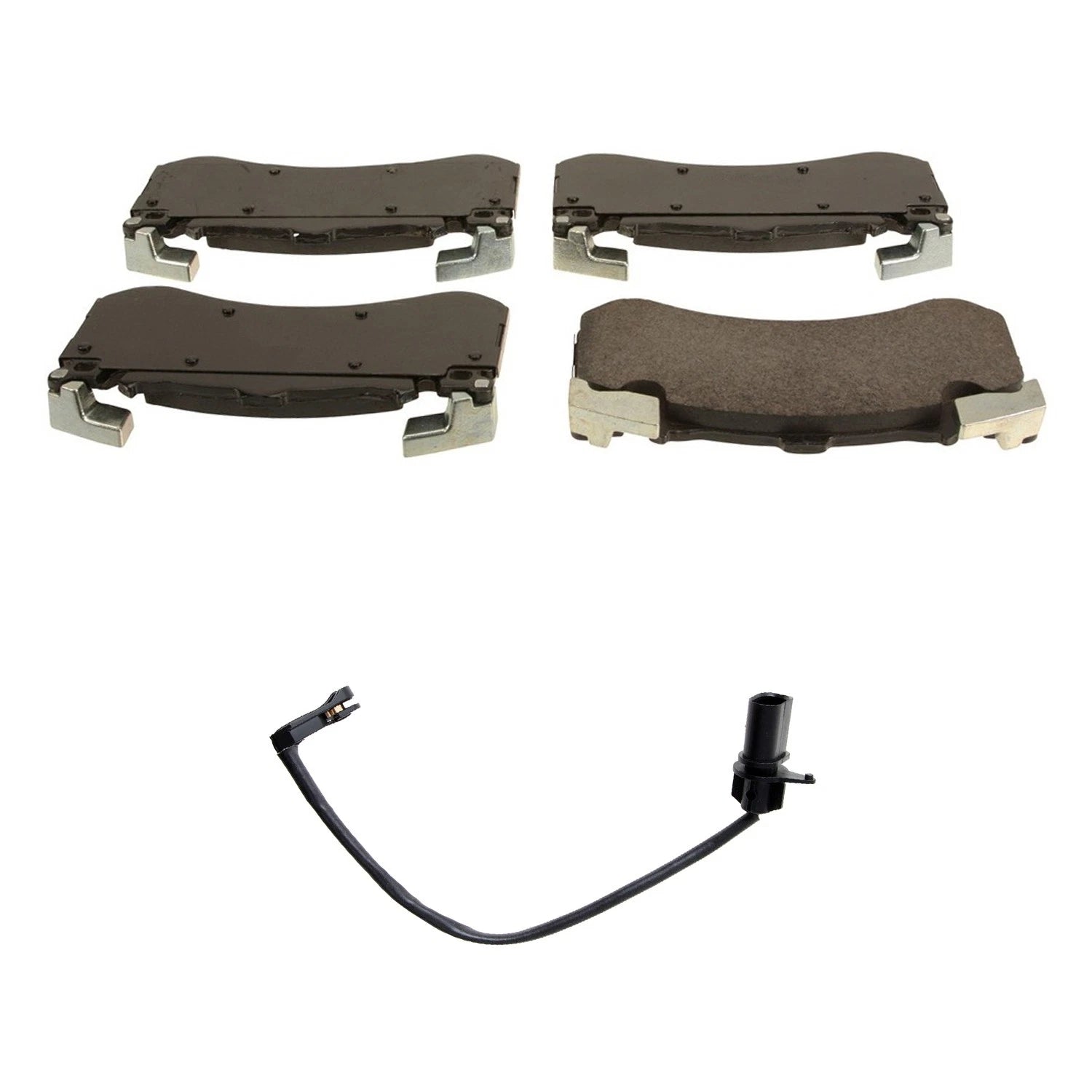 Hella Front Low-Met Disc Brake Pad w/Sensor for Audi A8 Quattro S6 S7 (2010–2020)