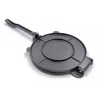 8" Black Aluminum Tortilla Press with 10" Handle