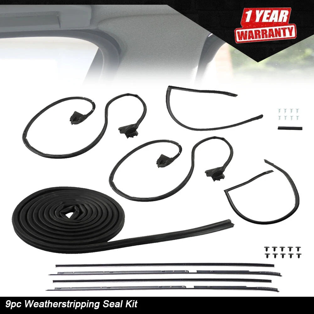 9PCS Weatherstripping Seal for Monte Carlo (1981–1988)