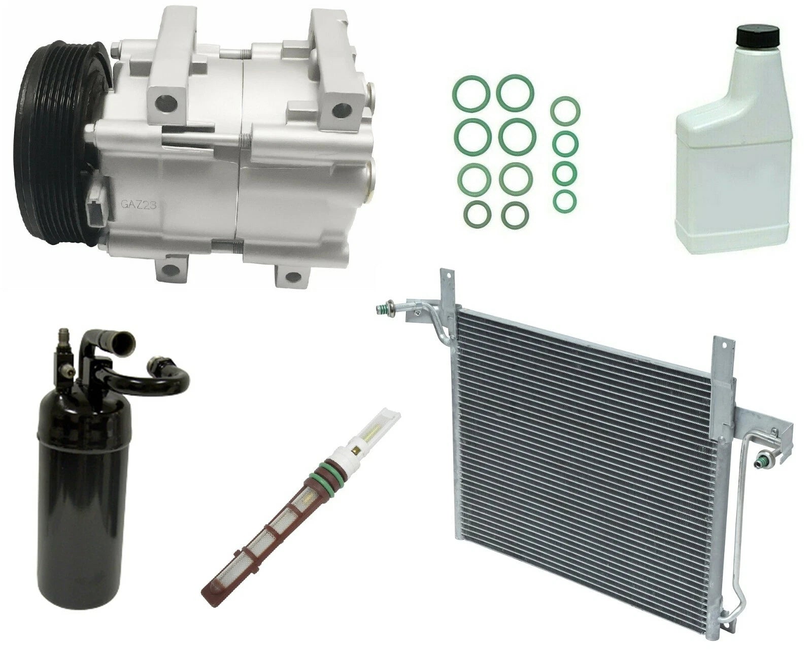 AC Compressor Kit Replacement with Condenser for Holden Commodore (2006–2011)