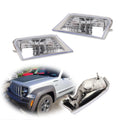Clear Silver Corner Parking Signal Lights for Jeep Liberty (2008–2012)