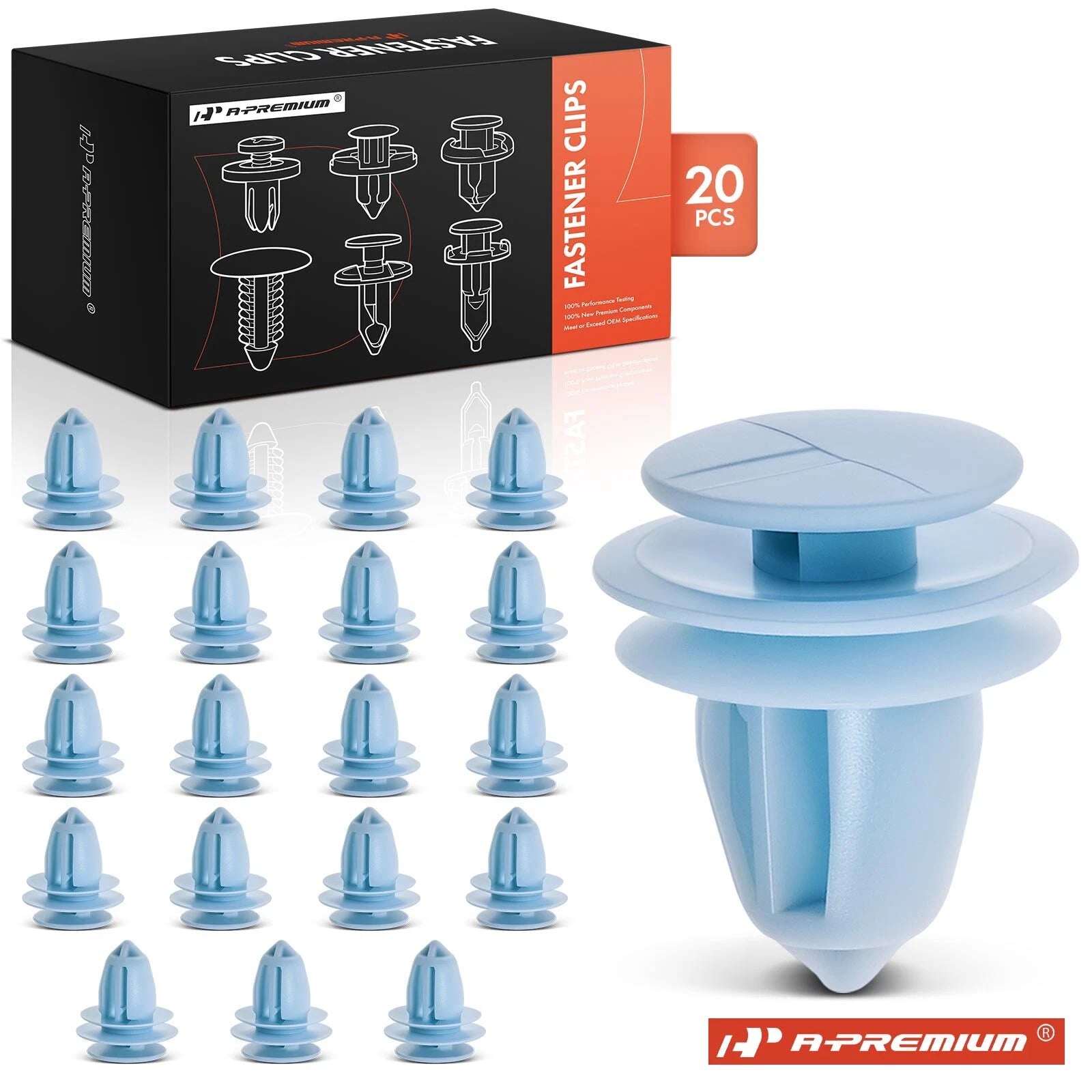20x Nylon Door Panel Trim Clips for Honda 