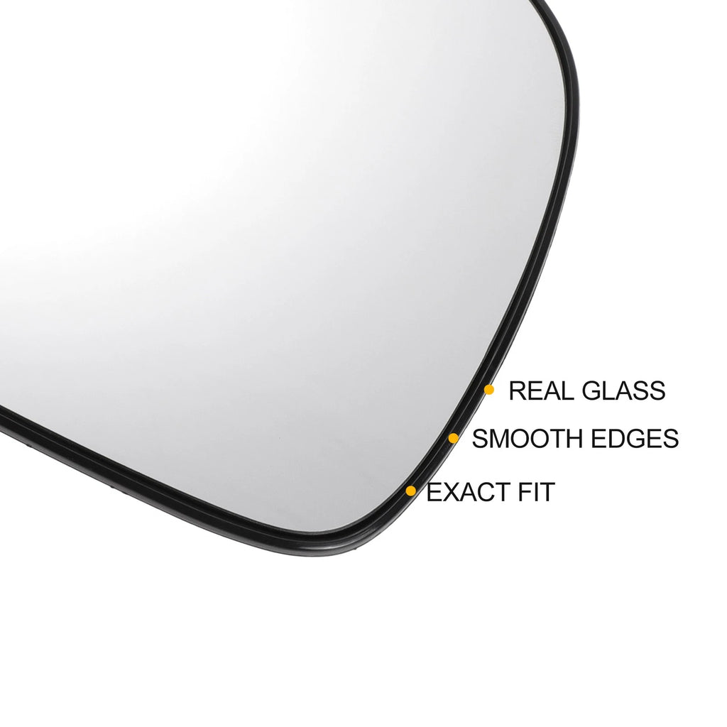 Right Side White Mirror Glass for Toyota Yaris (1999–2003)