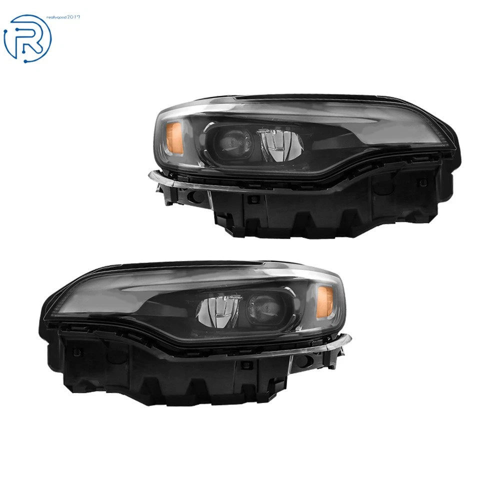 2X LED Headlights for Jeep Cherokee (2019-2022) Black W/Ballast