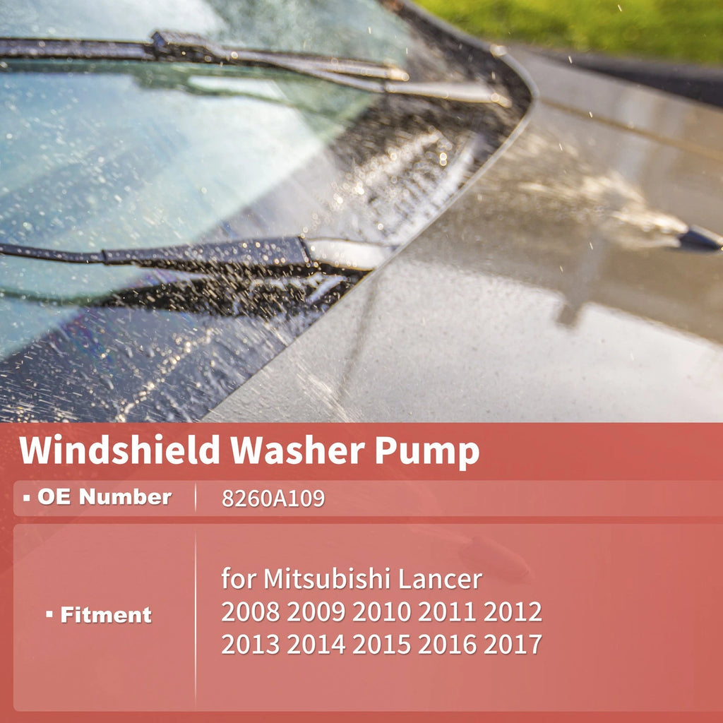 Windshield Washer Pump No.8260A109 for Mitsubishi Lancer (2008–2017)