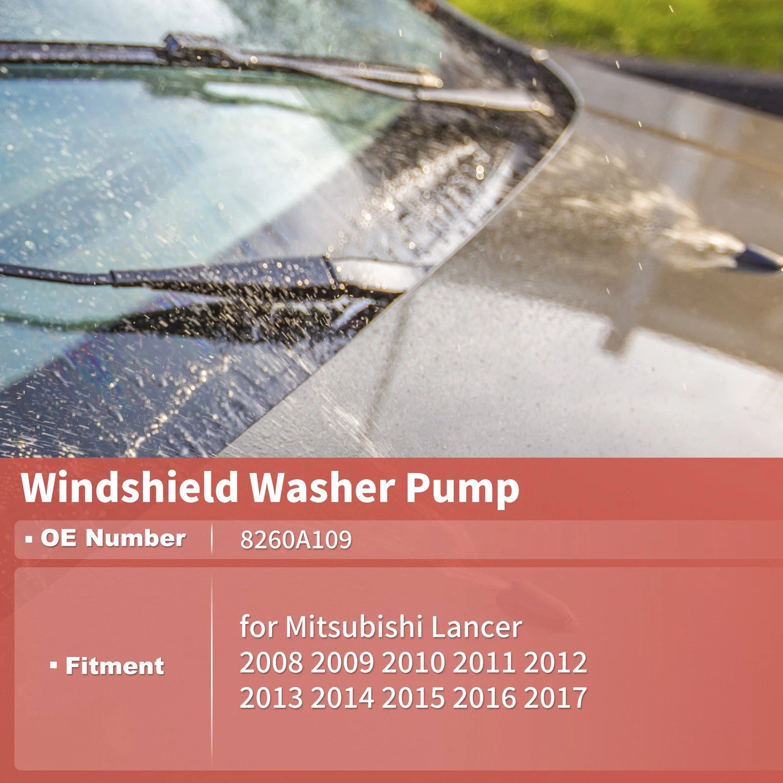 Windshield Washer Pump No.8260A109 for Mitsubishi Lancer (2008–2017)