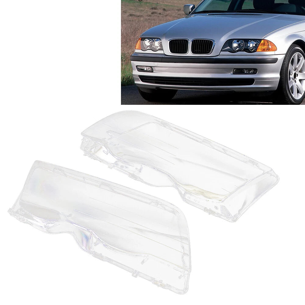 Transparent Headlight Lens Cover for BMW 3 Series E46 (1998–2001)