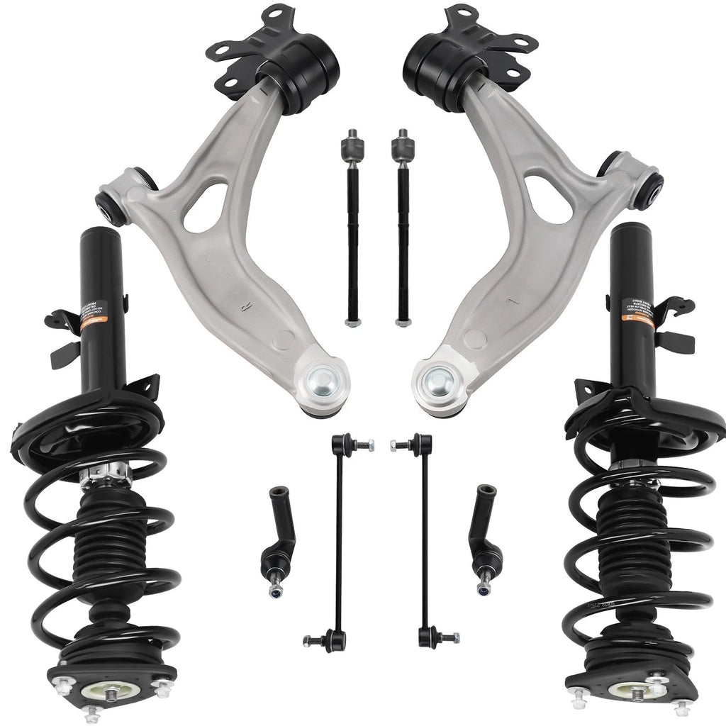 10PCS Front Struts Control Arms Kit for Ford Focus (2012–2013)