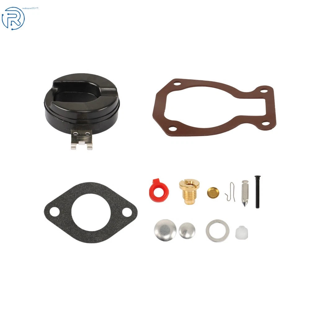 2X Carburetor Kit with Float for Johnson Evinrude 9.9HP 15HP (1974-1988)