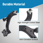 10x Front Lower Control Arms Sway Bars Tie Rod Ends Kit for Honda CR-V (2007–2011)