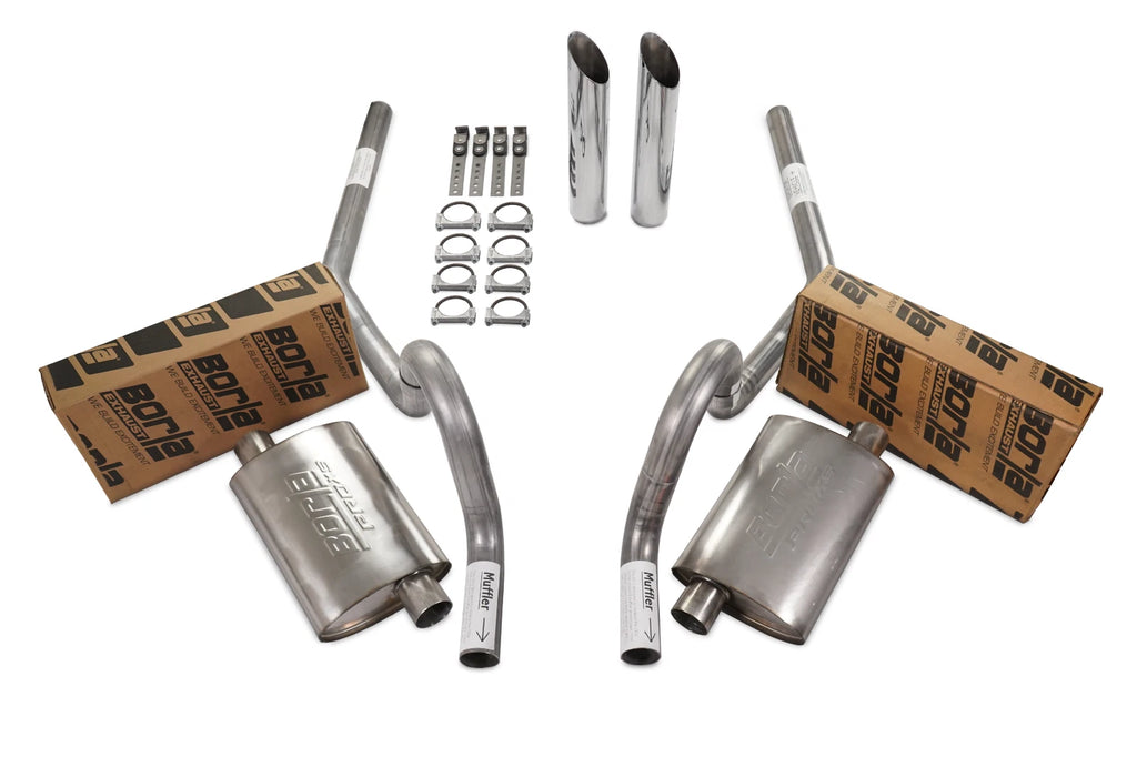 Dual Exhaust Kit for GM A Body (1964–1972) - 2.5" Borla Pro XS Rear Exit