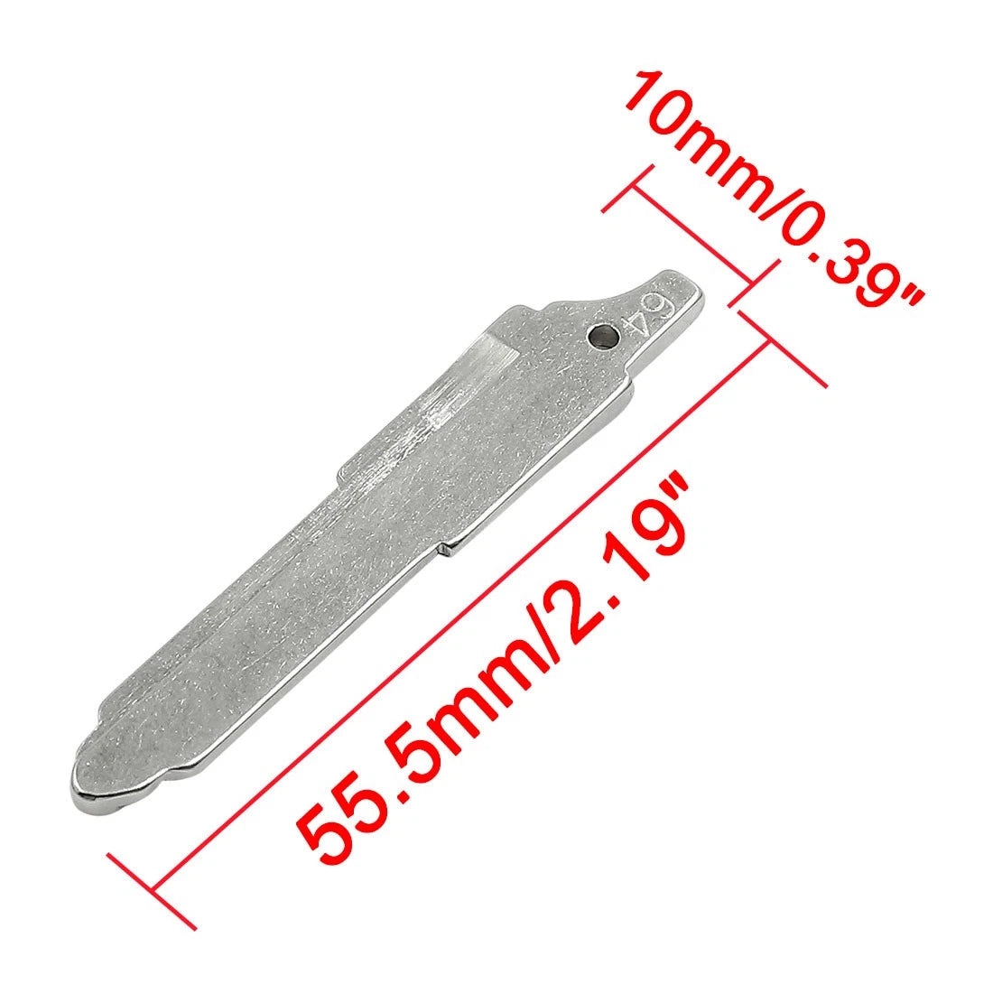 5pcs Metal Uncut Insert Blank Blade Key for Mazda 6 (2003–2012)