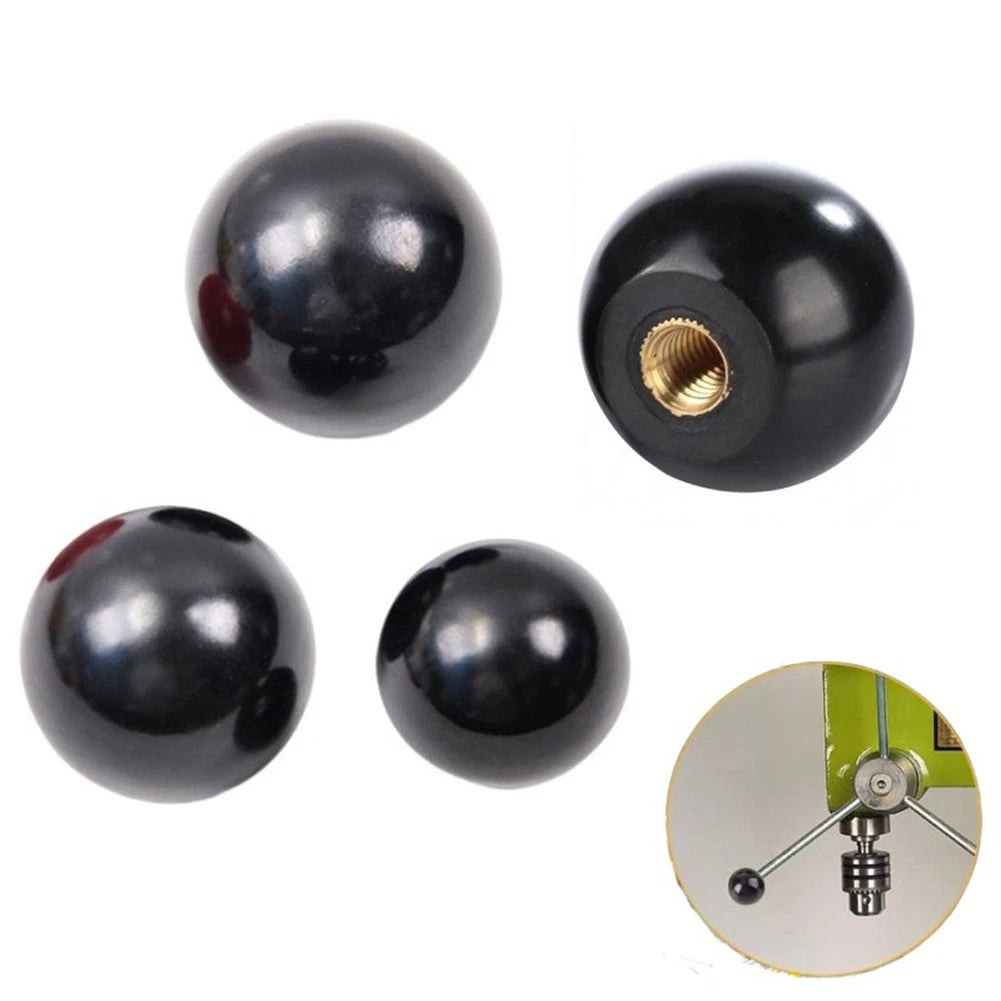 Black Round Ball Bakelite Lever Knob for