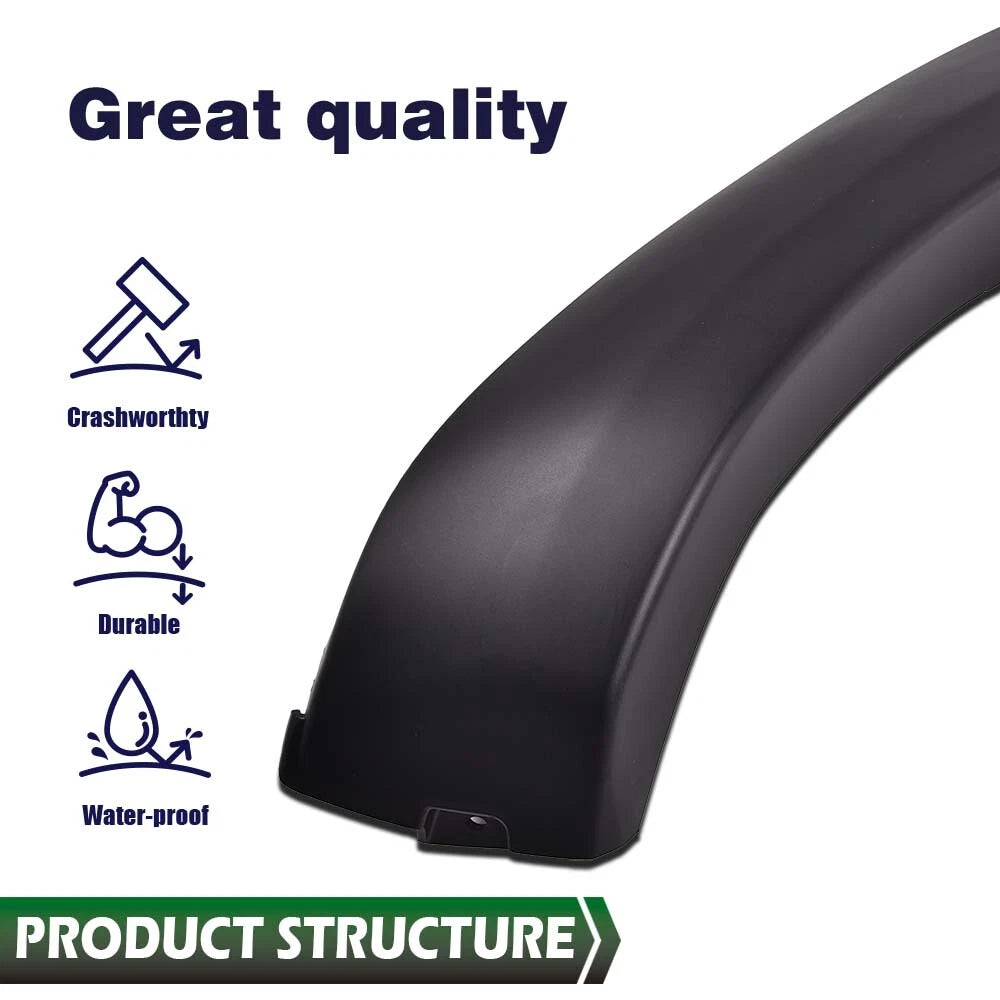 Front Bumper End Caps Set of 2 for Toyota Tacoma (2005–2011) Black