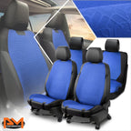 Set of 2 Universal Seat Covers for Cars and Trucks (Protex Series, Blue)