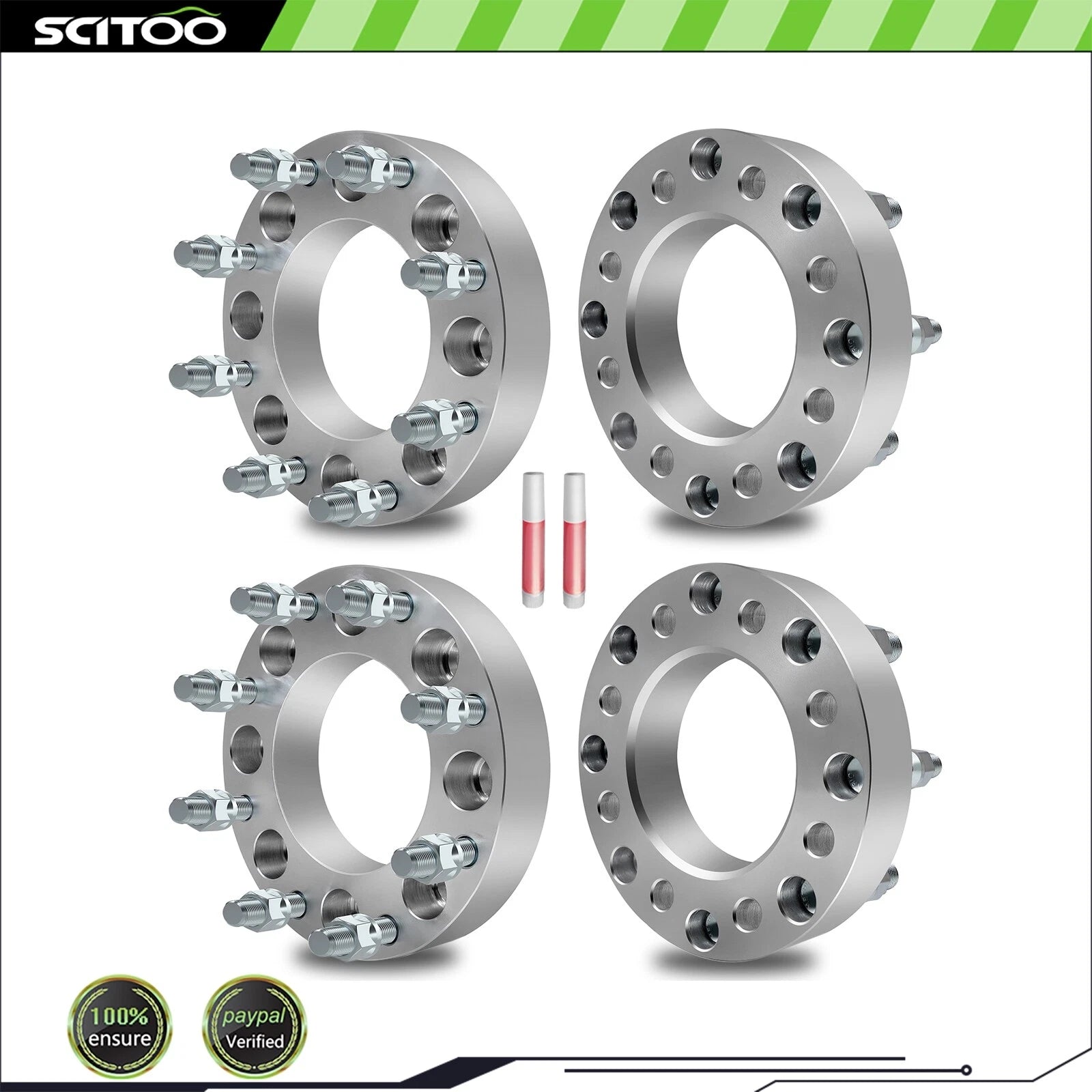 4X 1.5" Wheel Spacers 8x6.5 for Chevrolet Silverado 2500HD 3500HD (2001–2010)