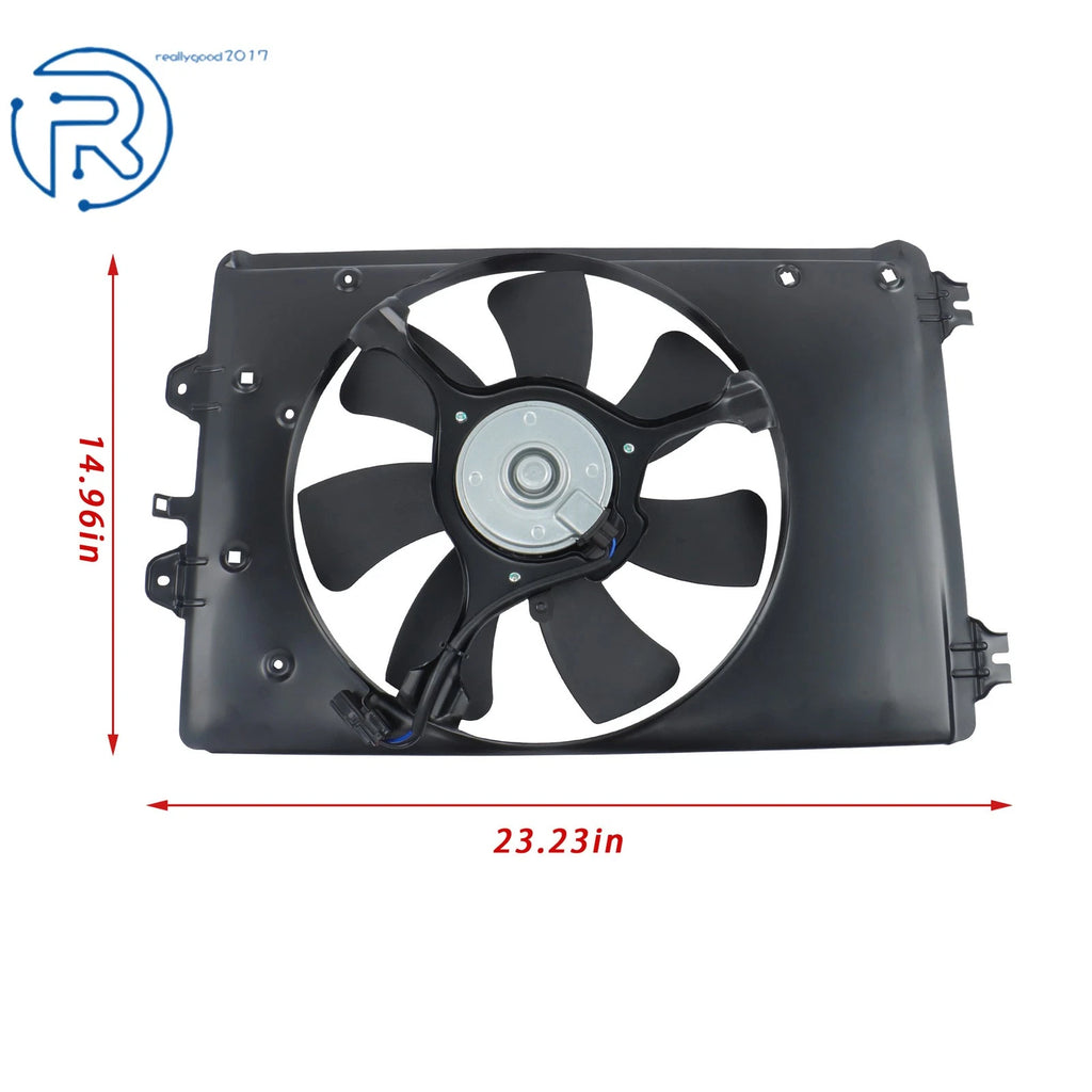 2X Electric Radiator Condenser Cooling Fan Assembly for Honda Pilot (2009–2015)