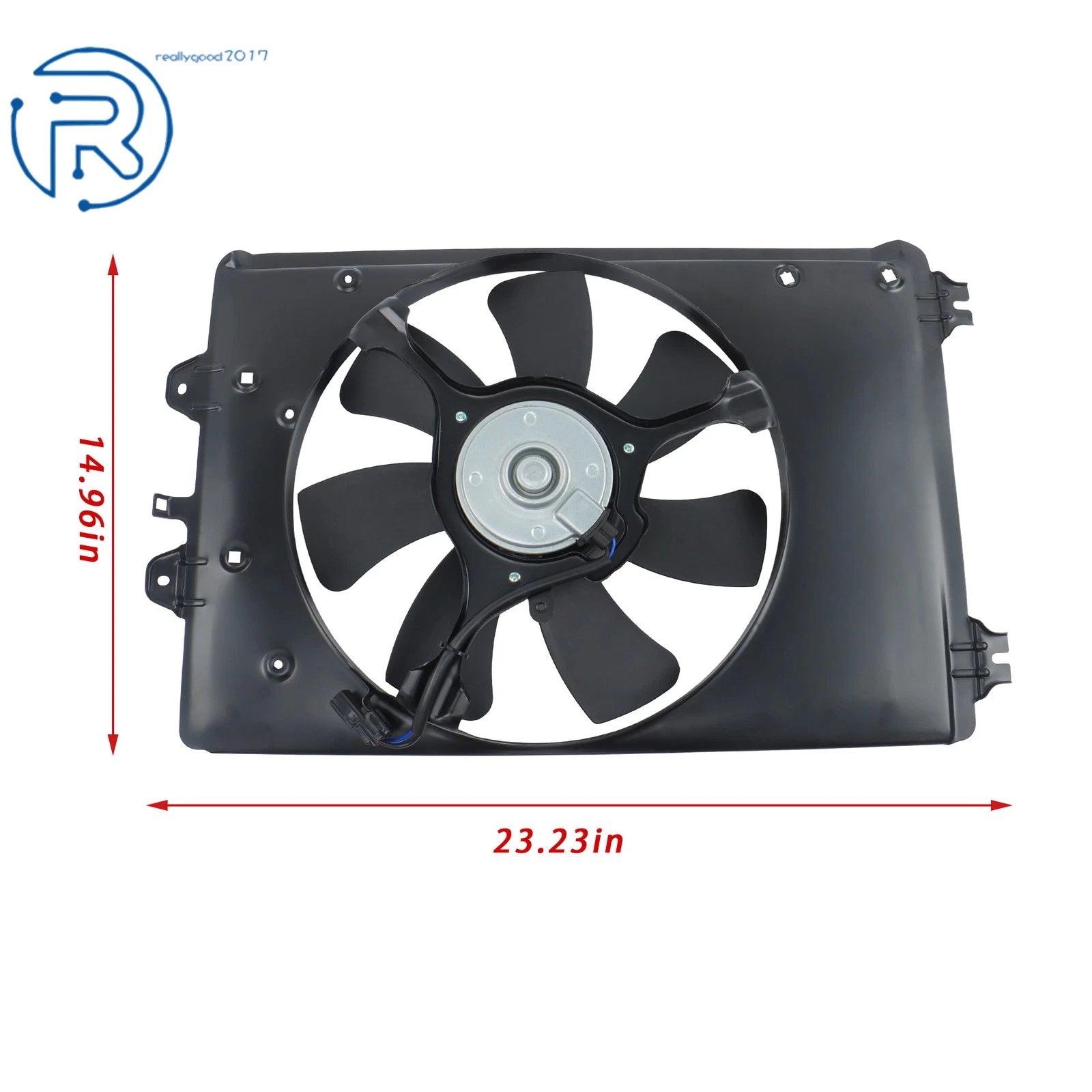 2X Electric Radiator Condenser Cooling Fan Assembly for Honda Pilot (2009–2015)