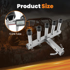 Adjustable Fishing Pole Rack for 2" Hitch Receiver (5 Rods)