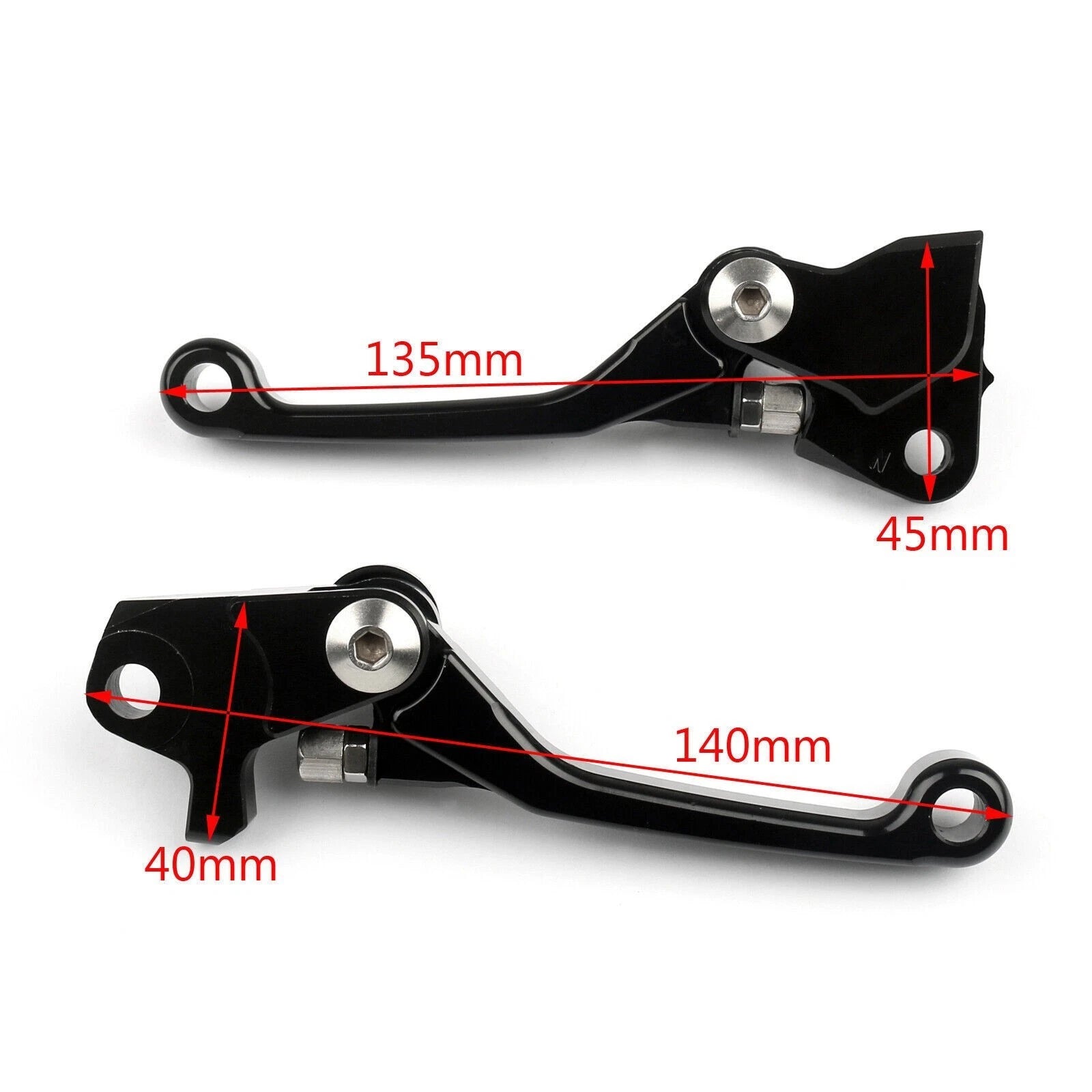 CNC Brake Clutch Levers for Yamaha YZ250F YZ426F YZ450F (2009–2014)
