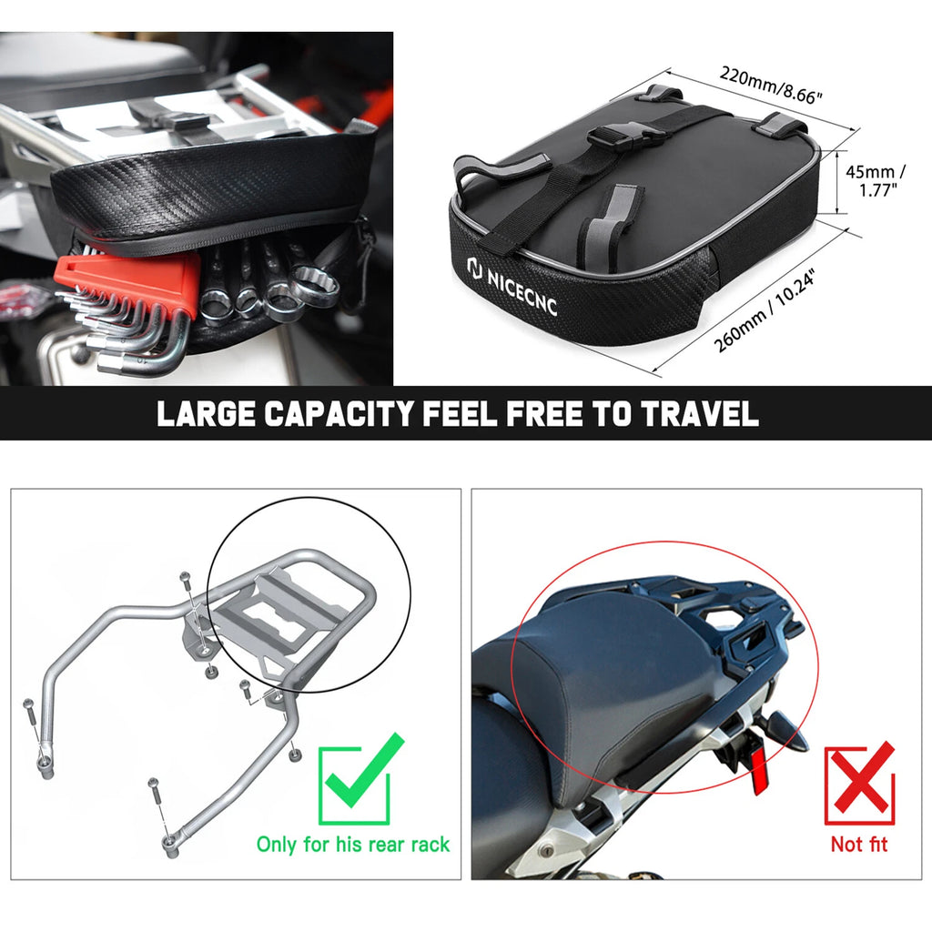 Rear Frame Bag for BMW R1200GS R1250GS ADV (2018–2023)