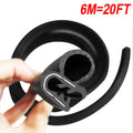 Universal Door Rubber Weather Seal Hollow Strip for Cars (20FT–6M)