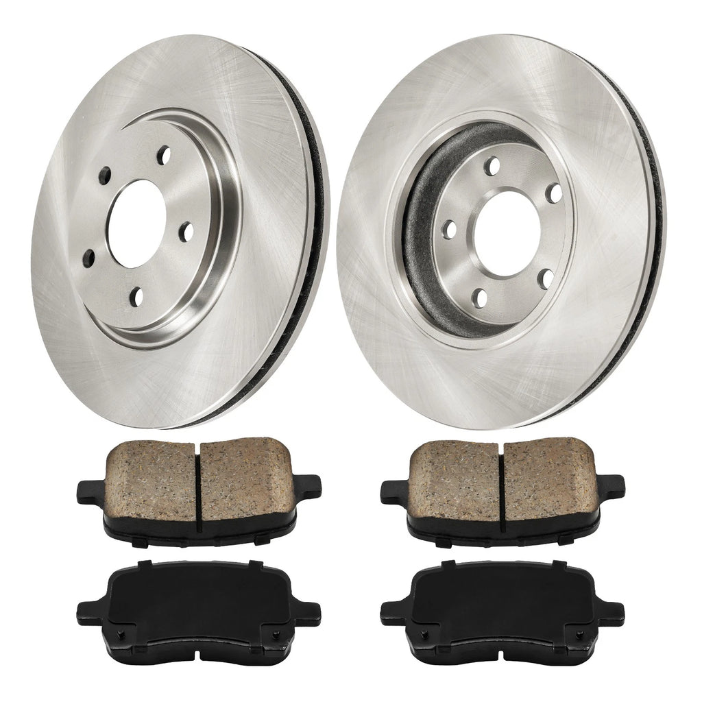 Front Vented Brake Rotor and Pads Kit for Pontiac G6 (2005–2010)