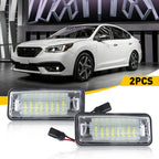 LED License Plate Lights for Subaru Forester Impreza WRX STI XV Crosstrek (2010–2023)