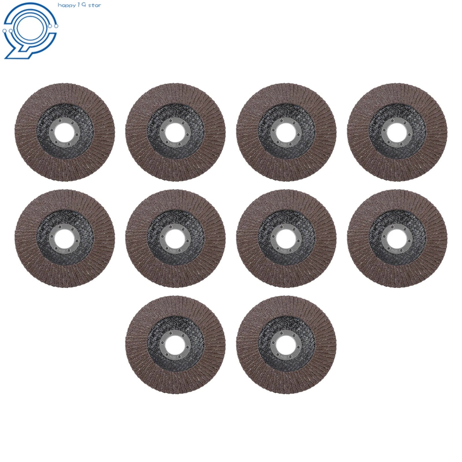 Set of 10 Zirconia Type 27 Flap Discs 4.5" Grinding Wheels 60 Grit