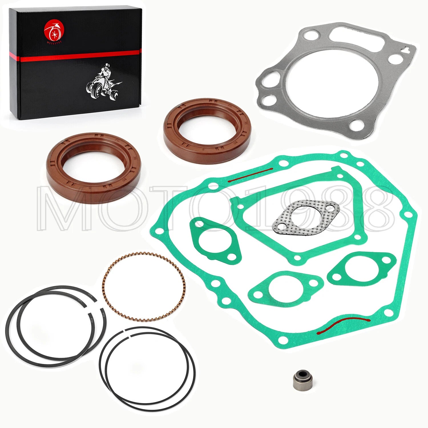 Engine Rebuild Kit with Rings, Gaskets, Seals for Yamaha Golf Cart G21-G28