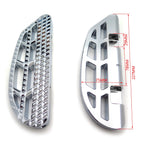 Chrome Dominator Leaf Footboard Knob for Harley Touring (1993–Present)