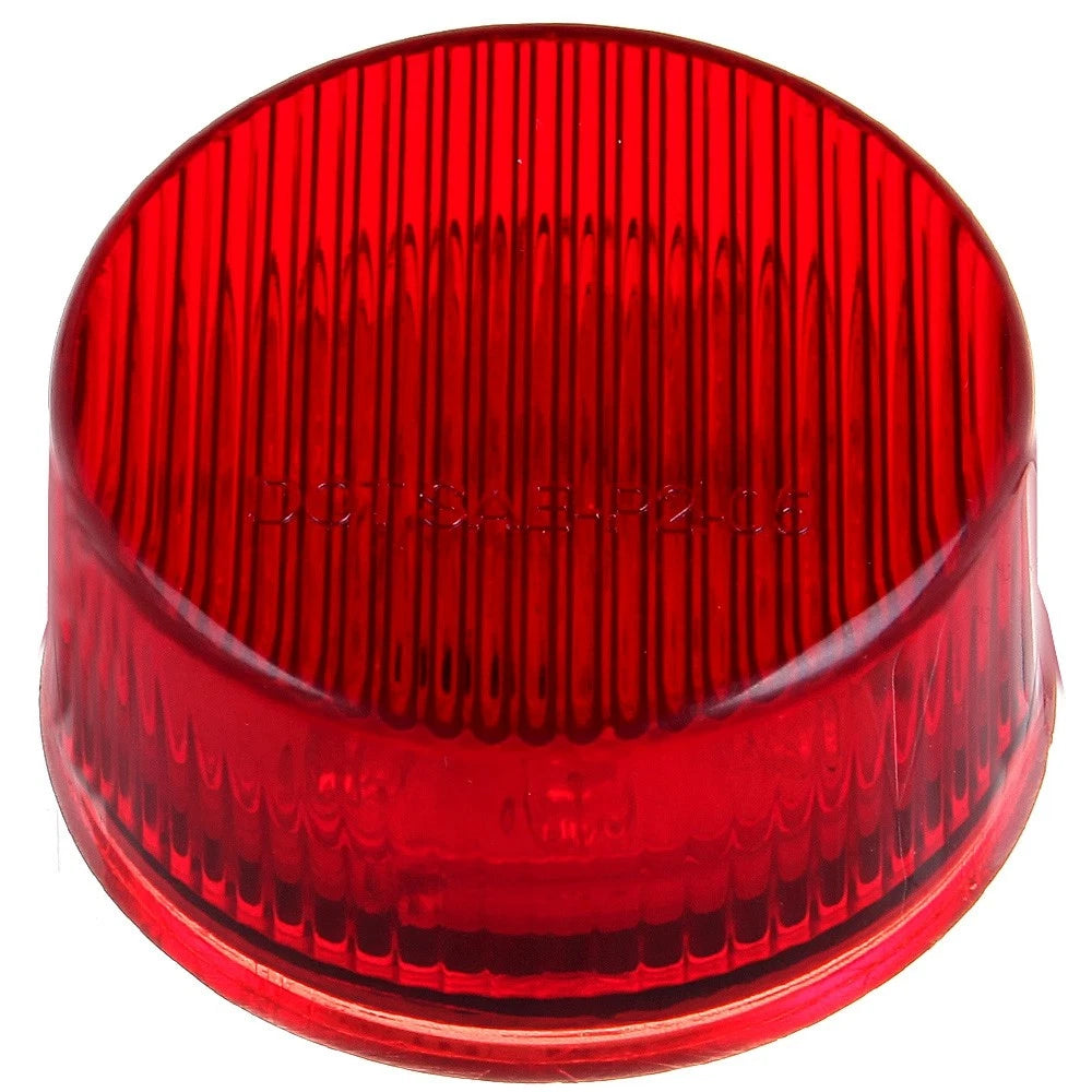 2" Round 9 LED Red Waterproof Side Marker Clearance Light for Truck Trailer