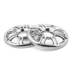 2X Speaker Cover Grill 6" 3D Round for Harley Touring Electra Glide