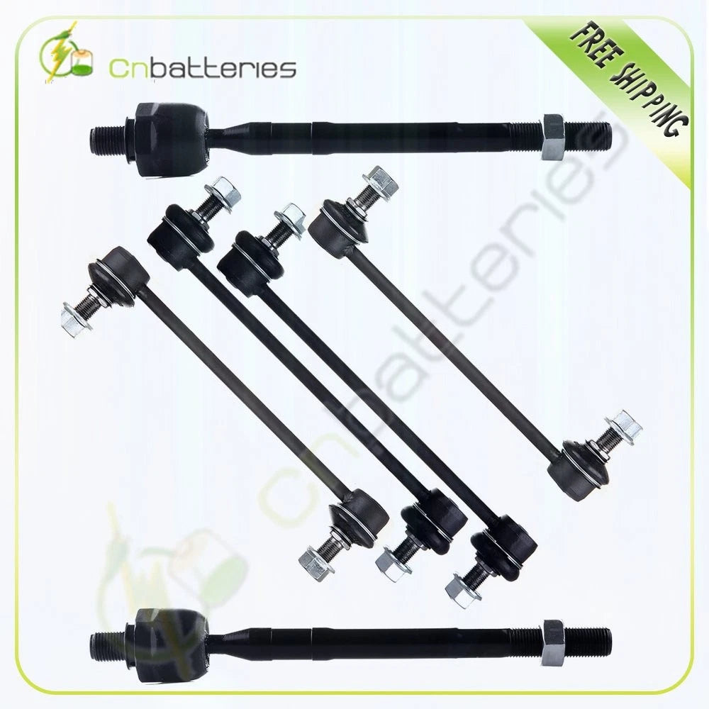 6pc Rear Suspension Kit Inner Tie Rod for Hyundai Tucson & Kia Sportage (2005–2010)