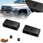 Set of 2 Rear Leaf Spring Leveling Lift Blocks for Dodge Ram 1500-3500 (1994–2002)