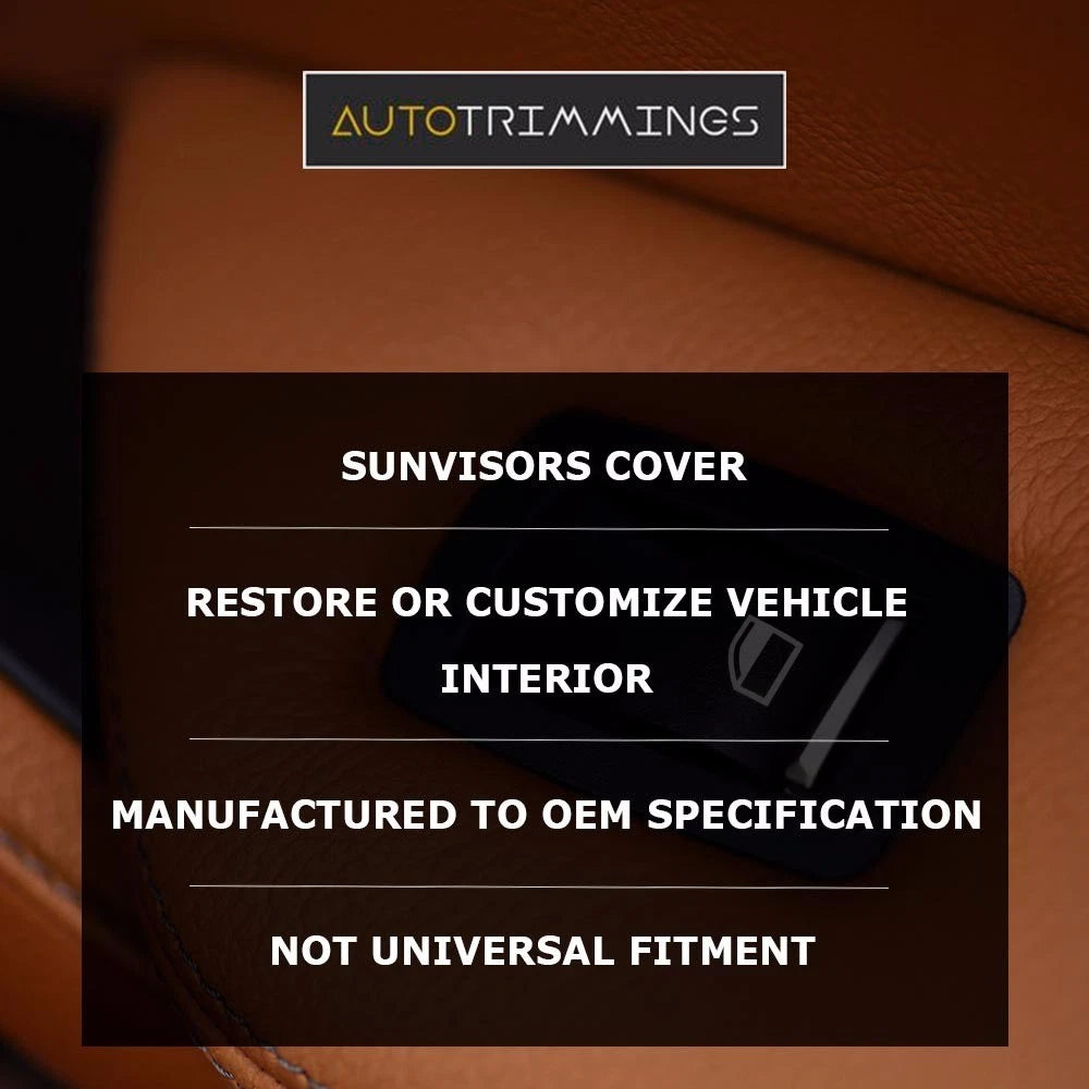Sunvisors PVC Carbon Cover for BMW E36 E46 (1992–2004) Red Stitch