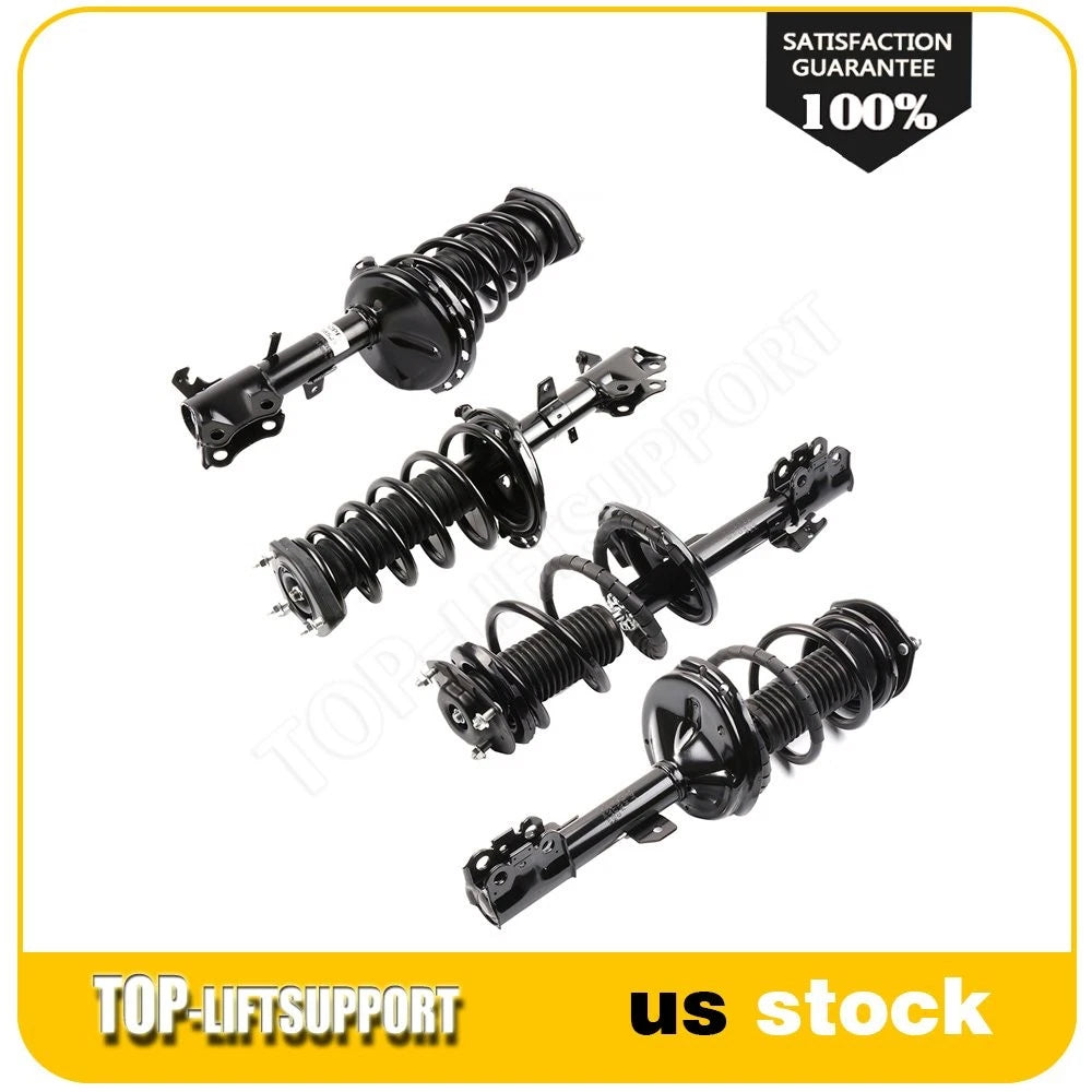 Set of 4 Complete Struts with Coil Springs for Toyota Highlander (2004–2007)