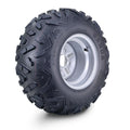 WANDA ATV Tire Wheel Assembly 22X10-10 4/110mm PCD Silver Wheel (10417)
