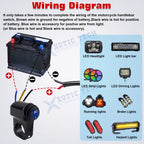 Handlebar Switch for Motorcycle Universal (2010-2025)