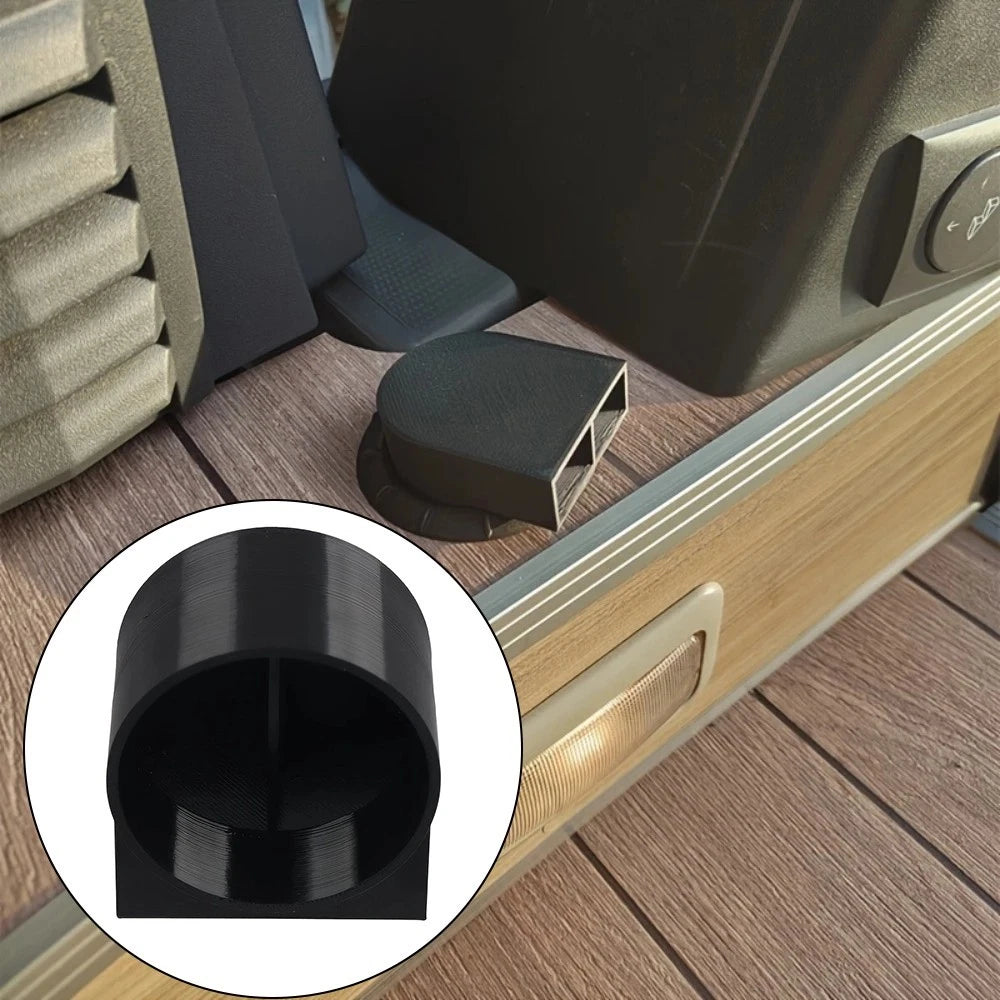 Air Outlet Deflector for RV Camper Boat Heater 55mm Plastic Black