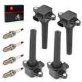 4Pcs Ignition Coils w/ Spark Plug for Yamaha TX1800 AR190 SX190 (2019–2023)