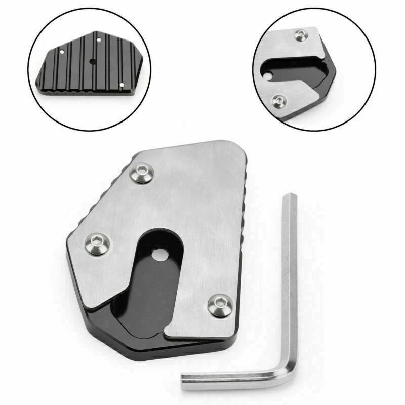 CNC Kickstand Side Stand Plate Extension Pad for Suzuki DL650 V-Strom (2012–2019)