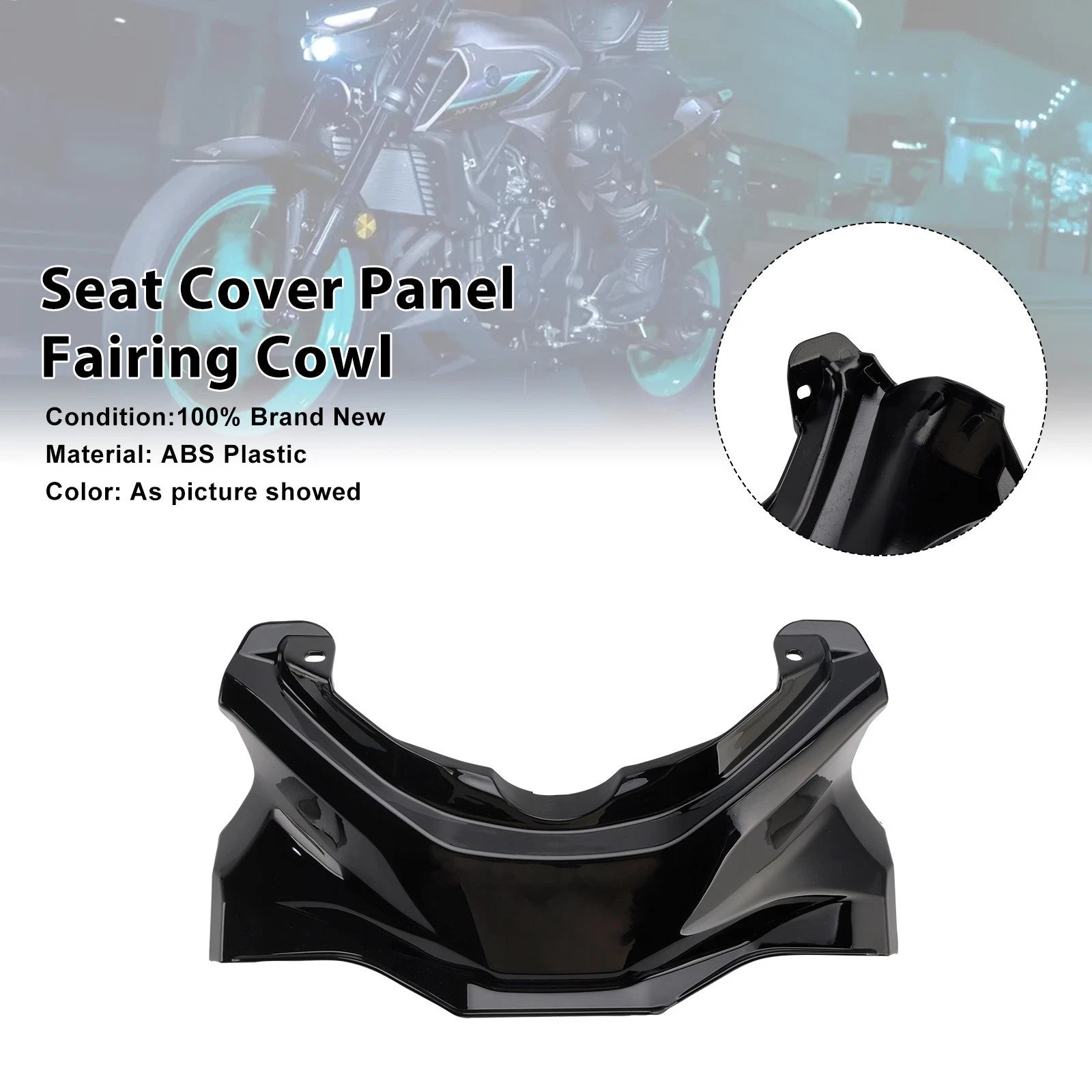 Seat Cover Panel Fairing Cowl for Yamaha YZF-R3 MT-03 (2025–2026) Black