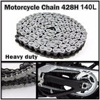 428 Drive Chain 140 Link for Suzuki RG 80 Gamma (1984–1993) & DR 125 SD (1984)