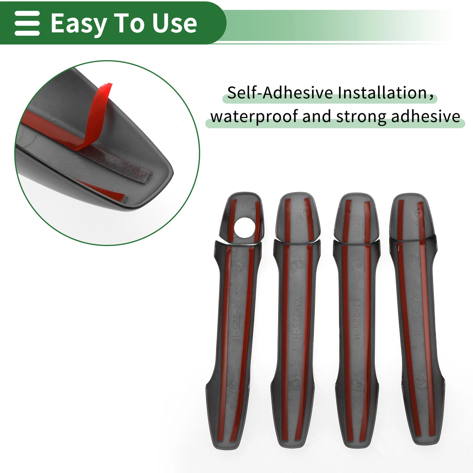 Car Door Handle Cover Trim for Toyota Prius (2010–2015) Black