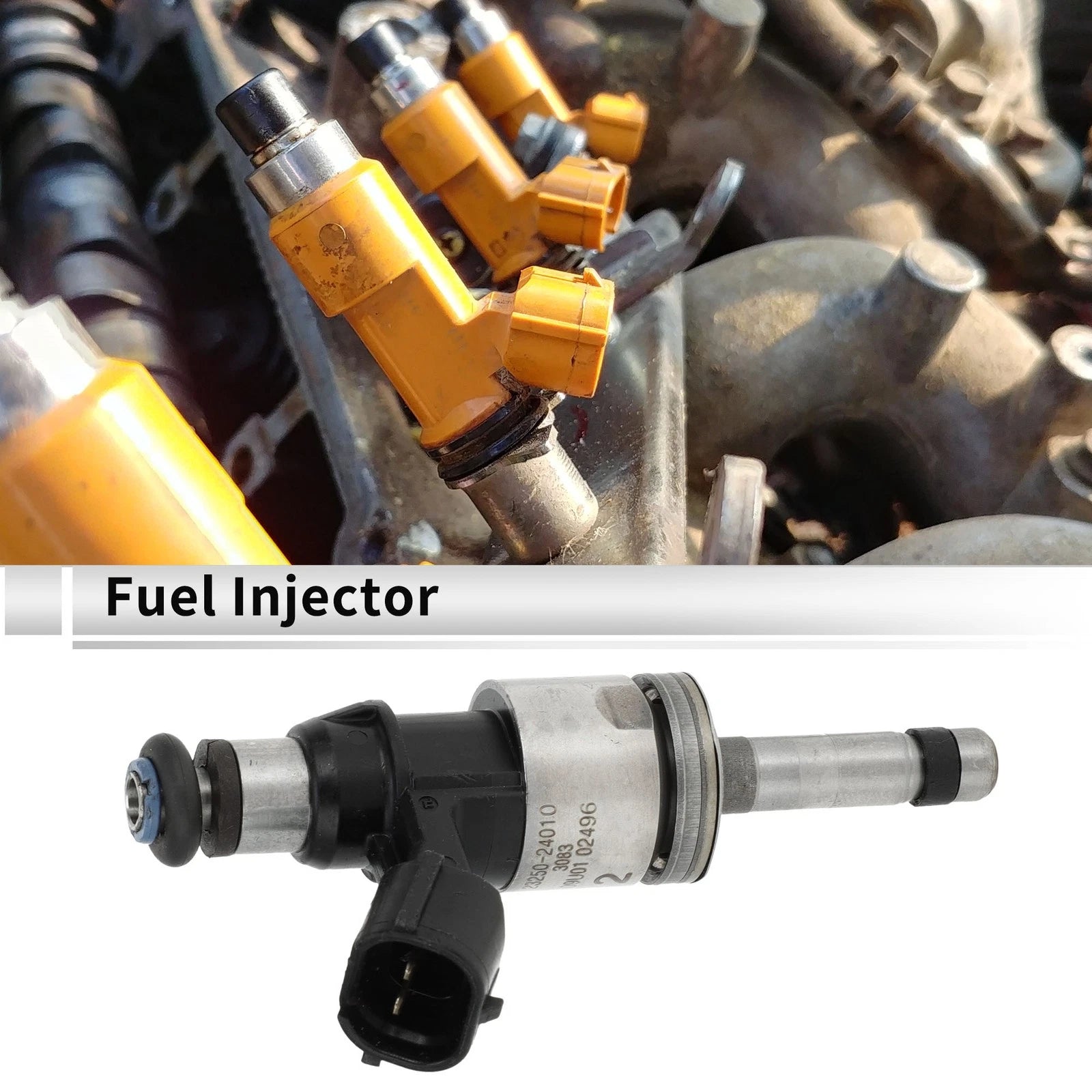 Fuel Injector for Lexus UX200 2019–2022 (1 Pc, Black Silver Tone)