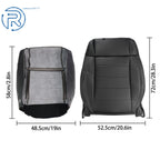 Set of 2 Leather Seat Covers for Jeep Wrangler (2007-2012)