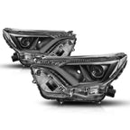 Projector Black Housing Headlight Set for Rav4 (2016–2018)