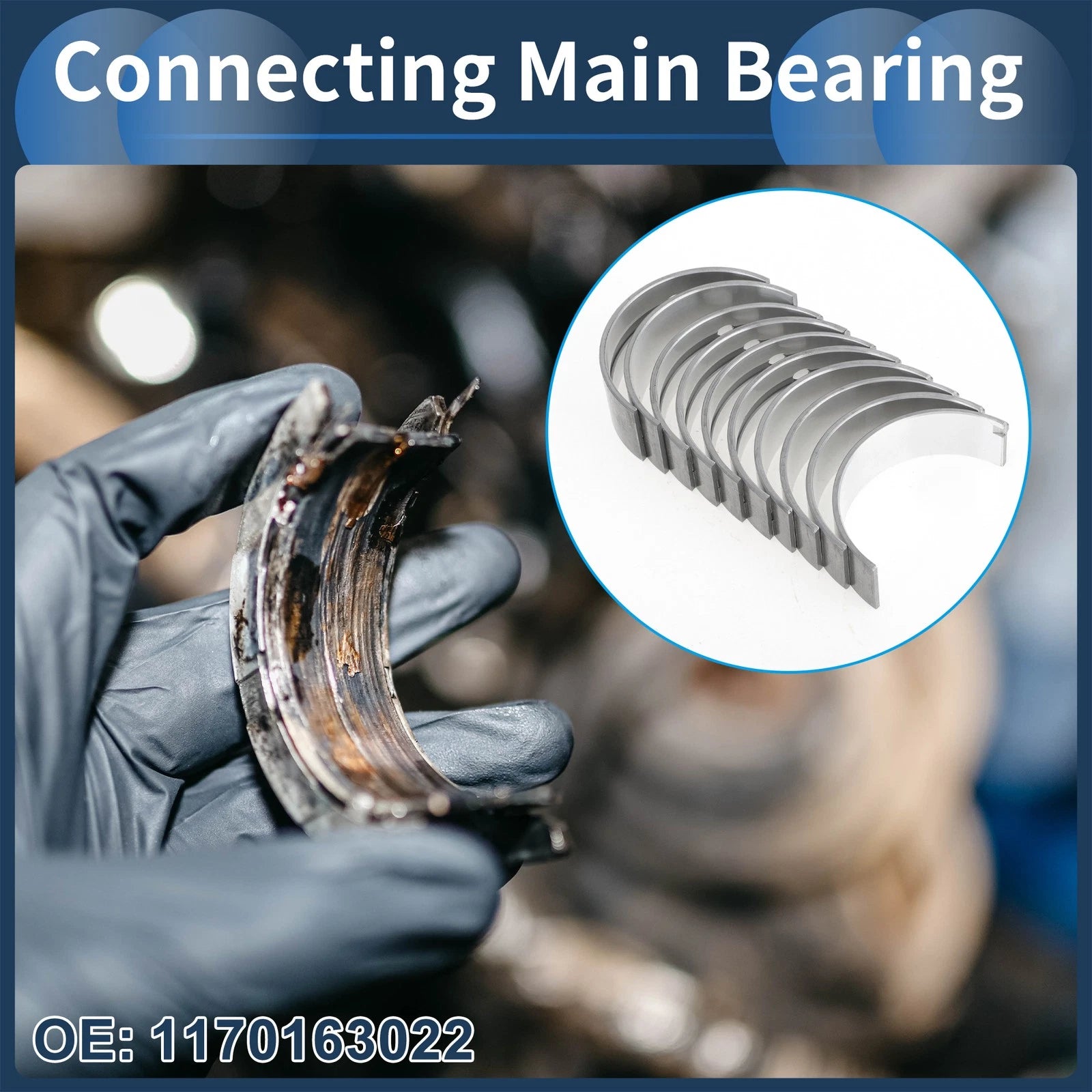 Main Bearing Set No. 1170163022 for Toyota Camry (1982–2005)
