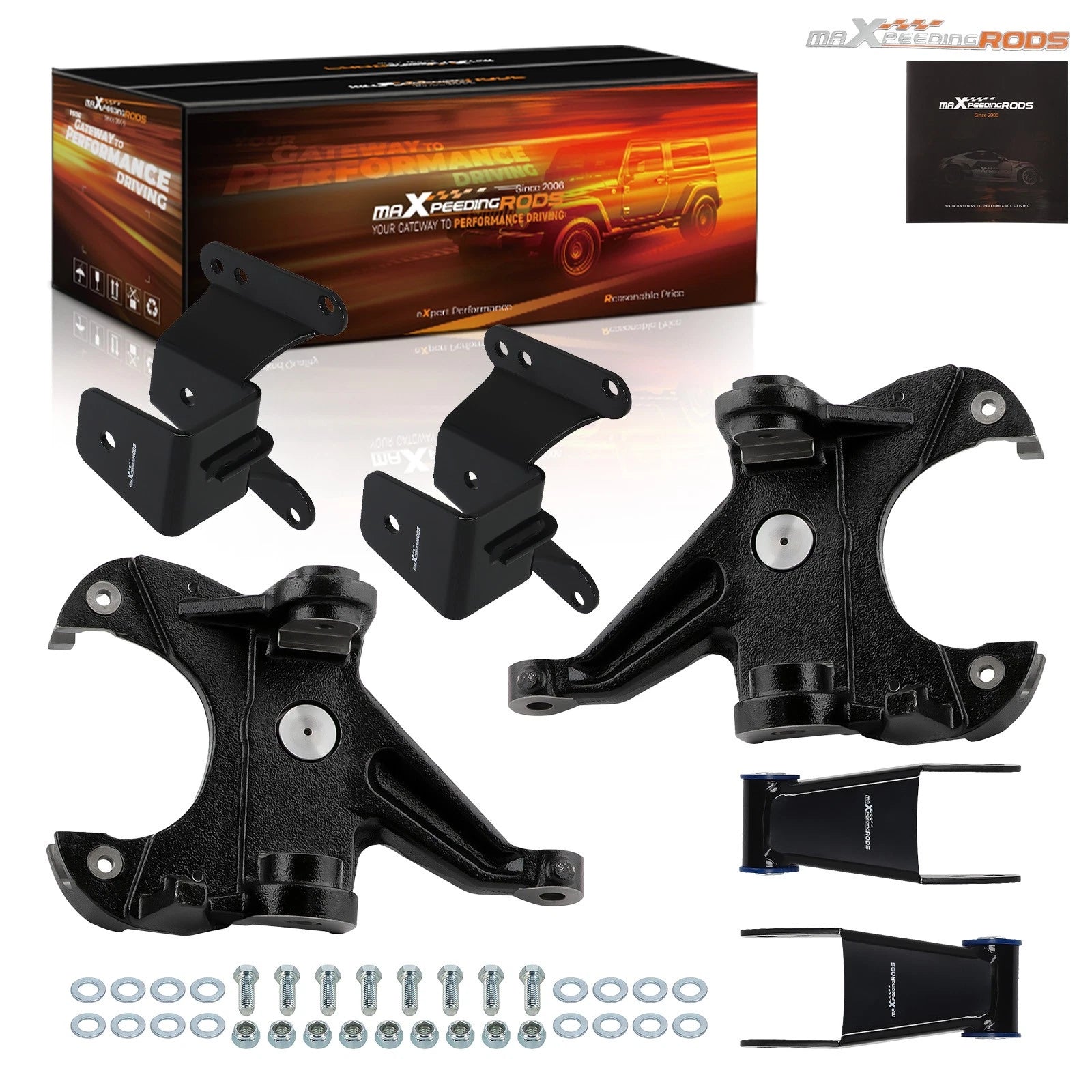 3" Front 4" Rear Lowering Suspension Kit for Chevy C-10 (1973–1987)